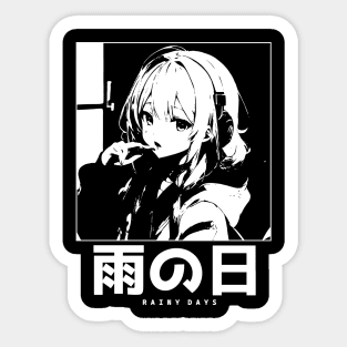 Aesthetic Manga Girl Sticker